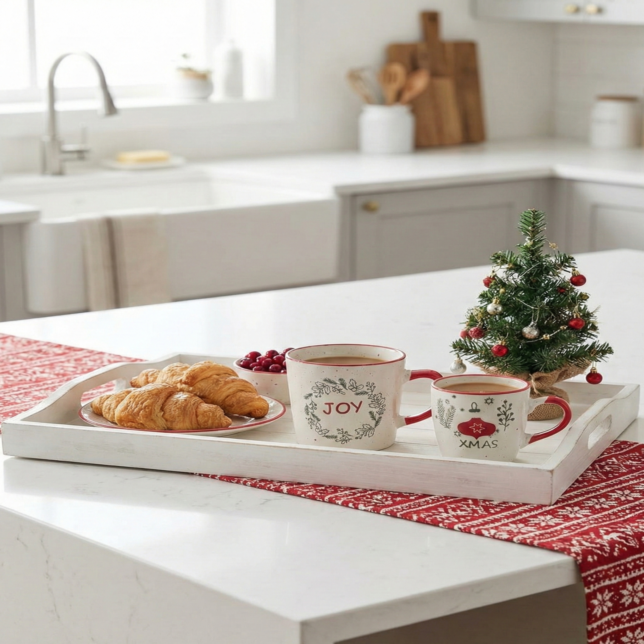 Handmade Ceramic Mug Set - Large & Medium