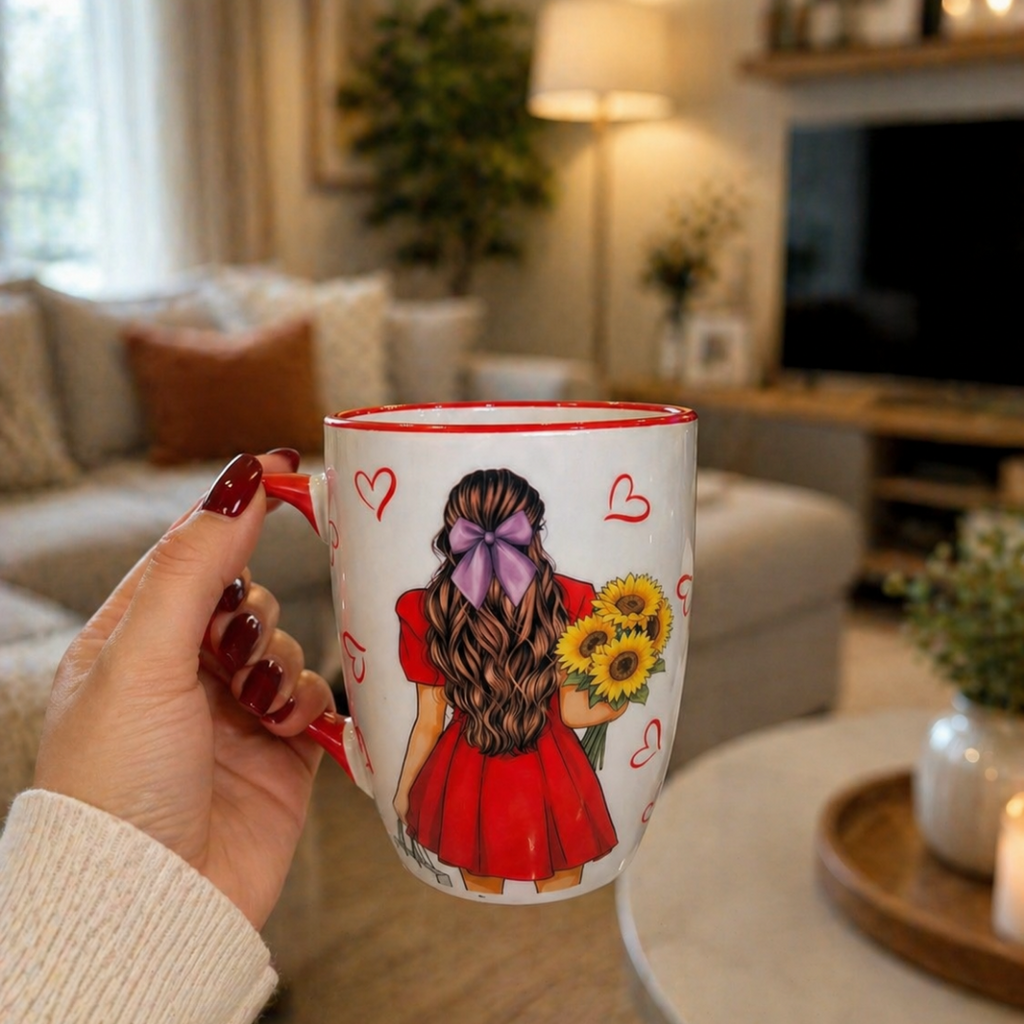 Cute Red Dress Coffee Mug
