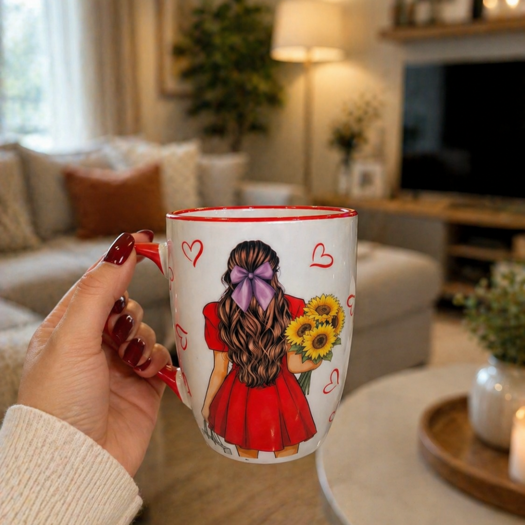 Cute Red Dress Coffee Mug