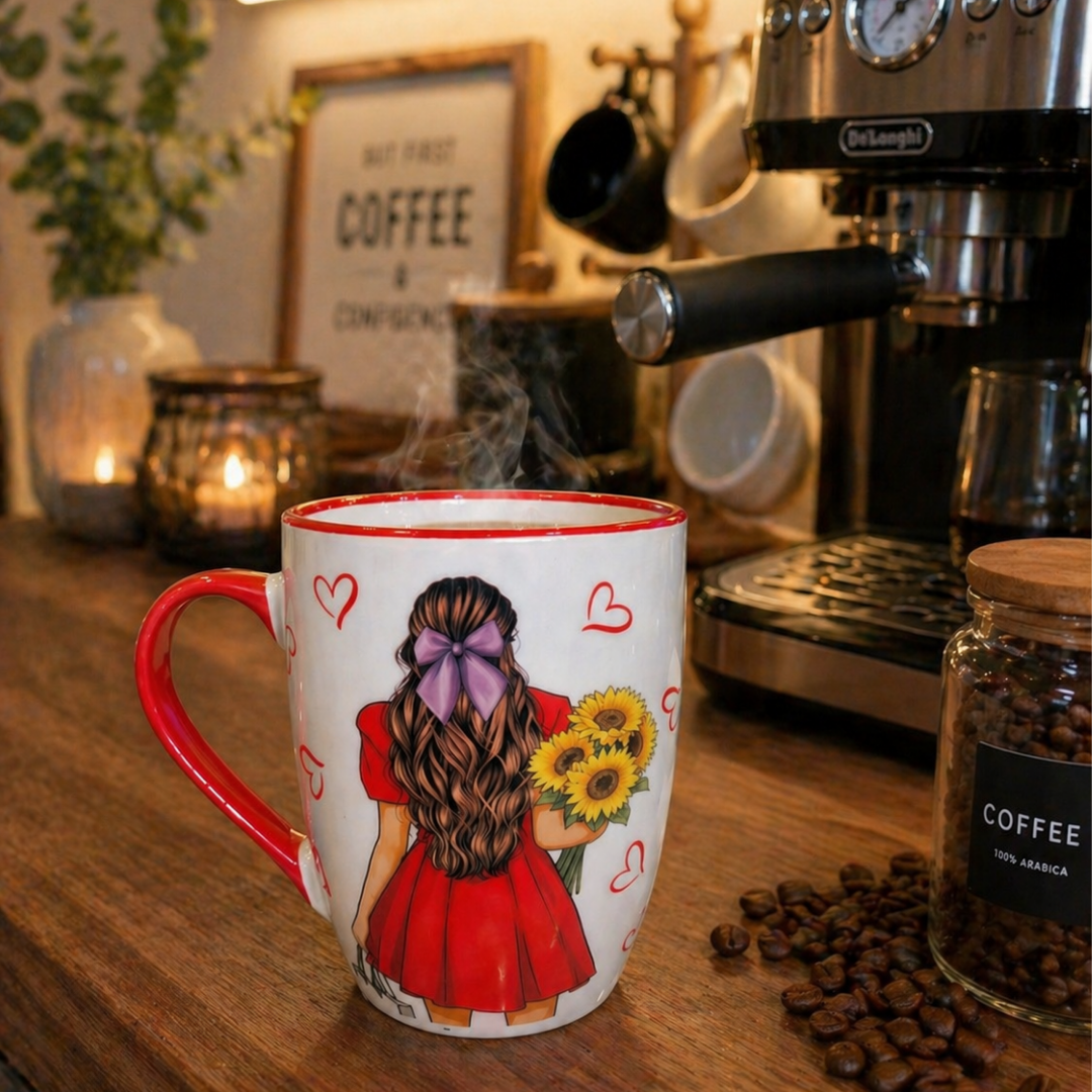 Cute Red Dress Coffee Mug