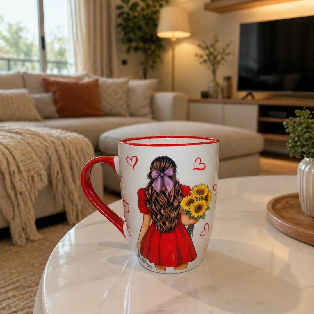 Cute Red Dress Coffee Mug