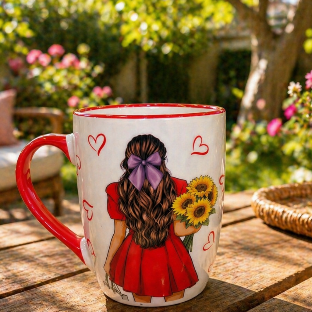 Cute Red Dress Coffee Mug