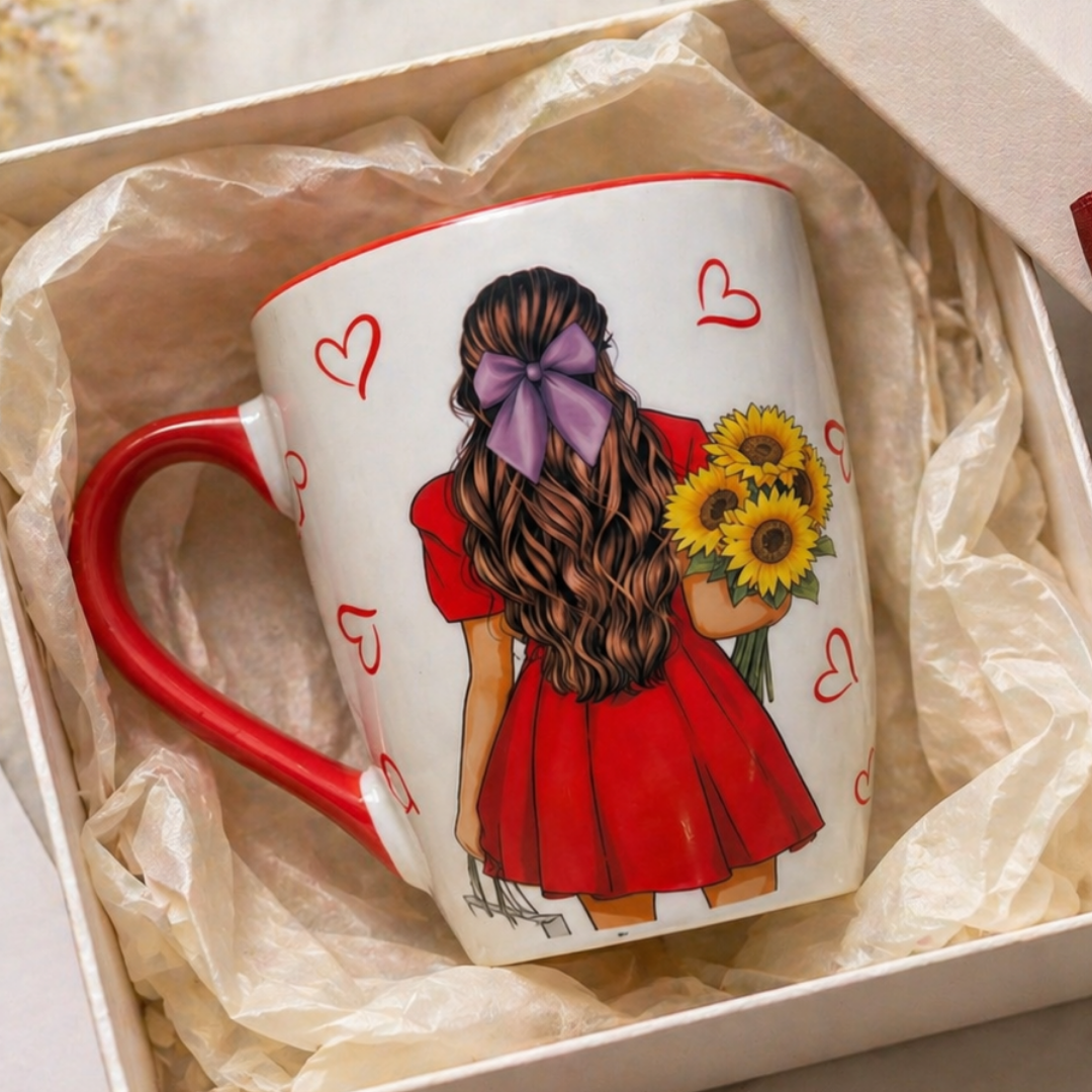 Cute Red Dress Coffee Mug