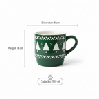 Green Pixel Christmas Tree Cup