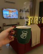 Green Christmas Stocking Cup – 310 ml Holiday Edition