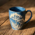 Handcrafted Floral Ceramic Mug – 500 ml - Gifteila