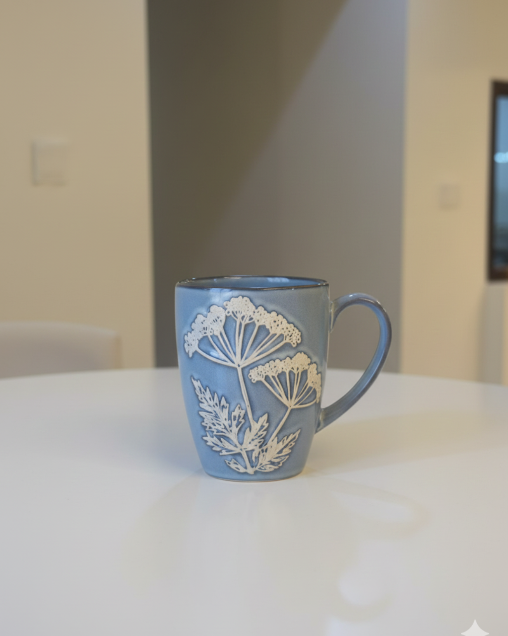 Handcrafted Floral Ceramic Mug – 500 ml