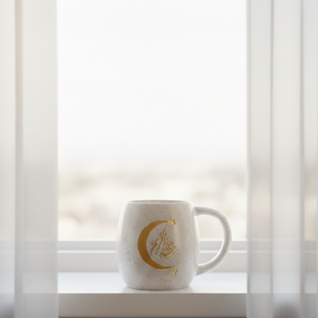 Handmade Pottery Crescent Mug 280ml