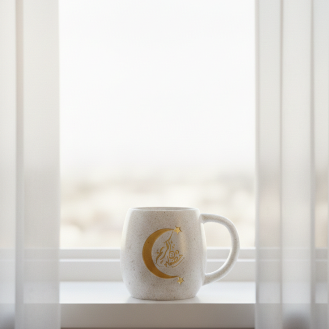 Handmade Pottery Crescent Mug 280ml