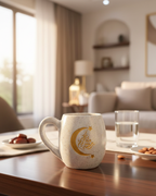 Handmade Pottery Ramadan Crescent Mug 280ml – Medium Size