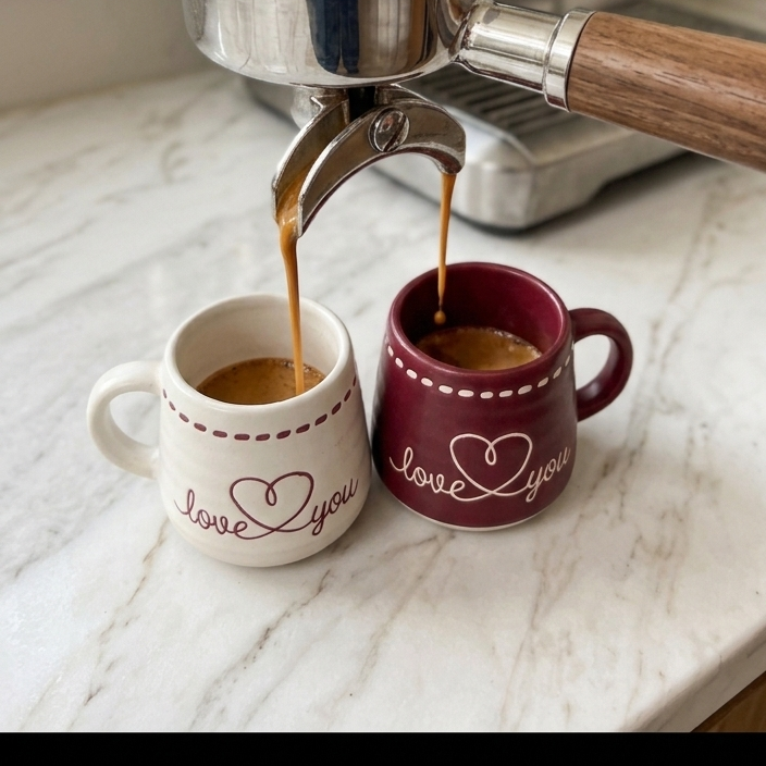 Mini Espresso Cups Bundle  (2 Pieces) 50-80 ml