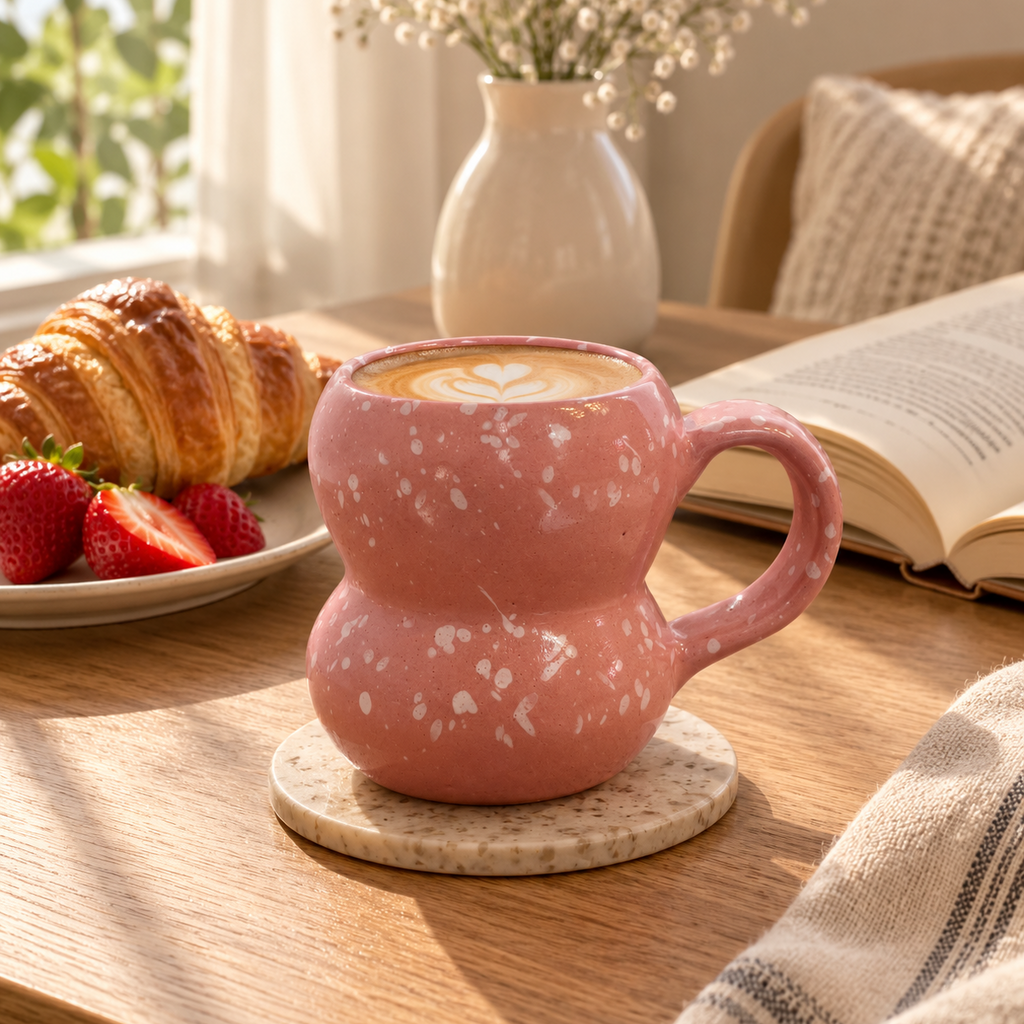 Rosy Aura Ceramic Mug 120ml