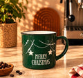 Merry Christmas Stars Mug, Forest Green, 500ml by Gifteila