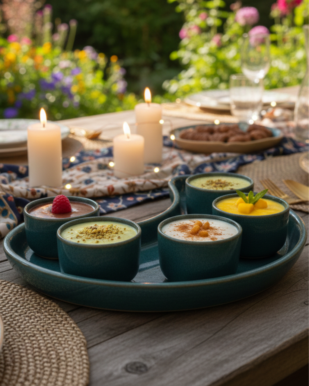 Ramadan Hilal Tray – 4 Cups Set