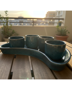 Ramadan Hilal Tray – 4 Cups Set