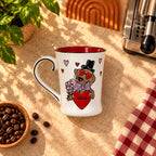 XOXO Puppy Love Mug – White with Red Interior, 400ml – view 4