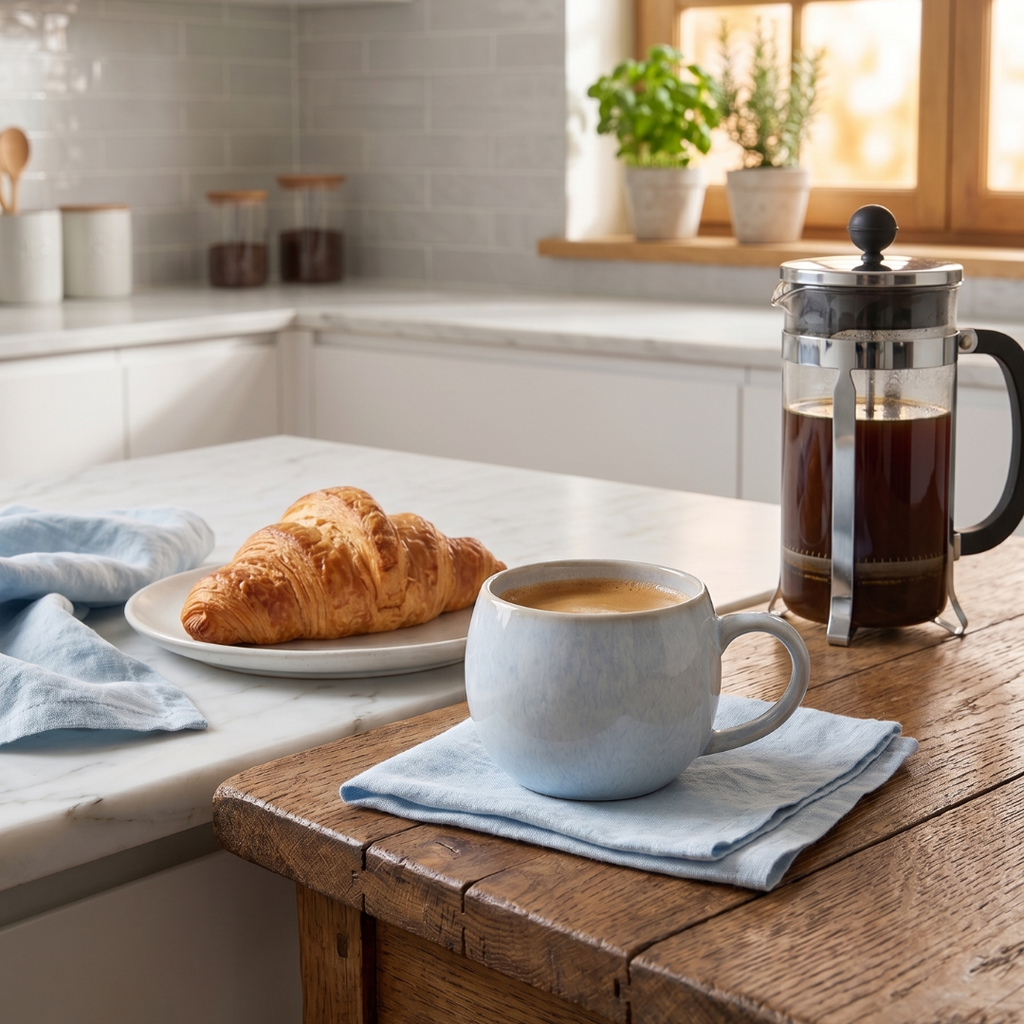 Premium Light Blue Glazed Mug (150ml)