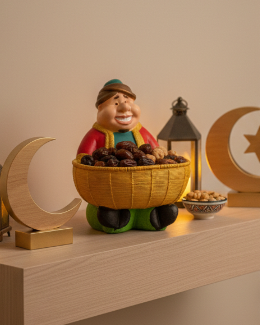 Huge Ramadan Fananes Decorative Basket – Festive Character Edition