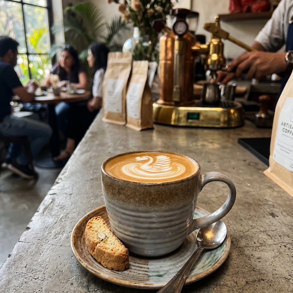 Ribbed Ceramic Coffee Cup (280ml)