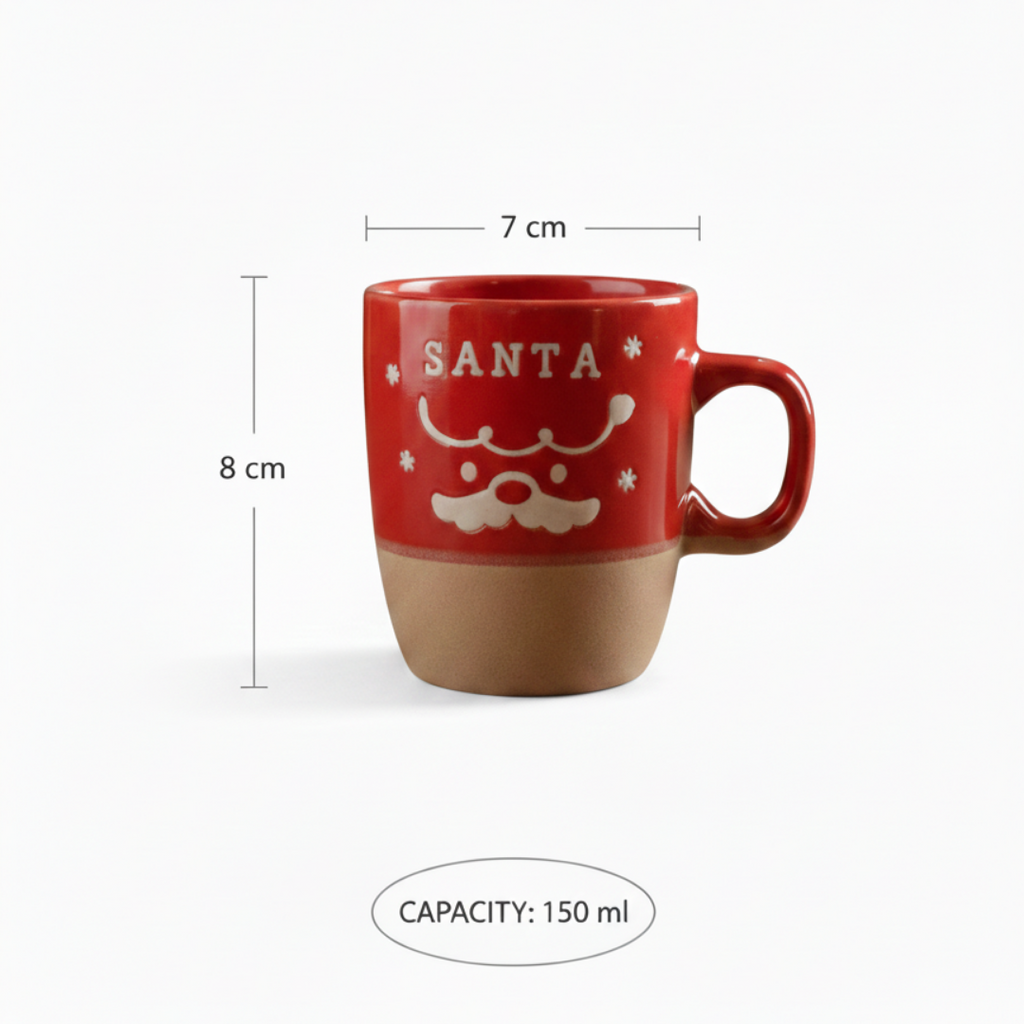 Santa Cup  – 150 ml Holiday Edition - Gifteila