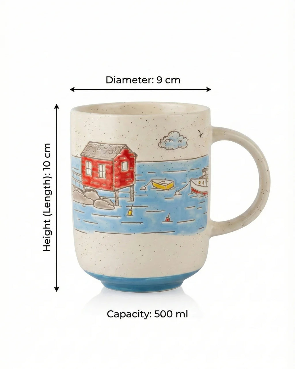 Seaside Harbor Ceramic Mug 500ml - photo 5