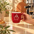 Christmas Star Mug – 310ml - ceramic cup, view 3 of 5