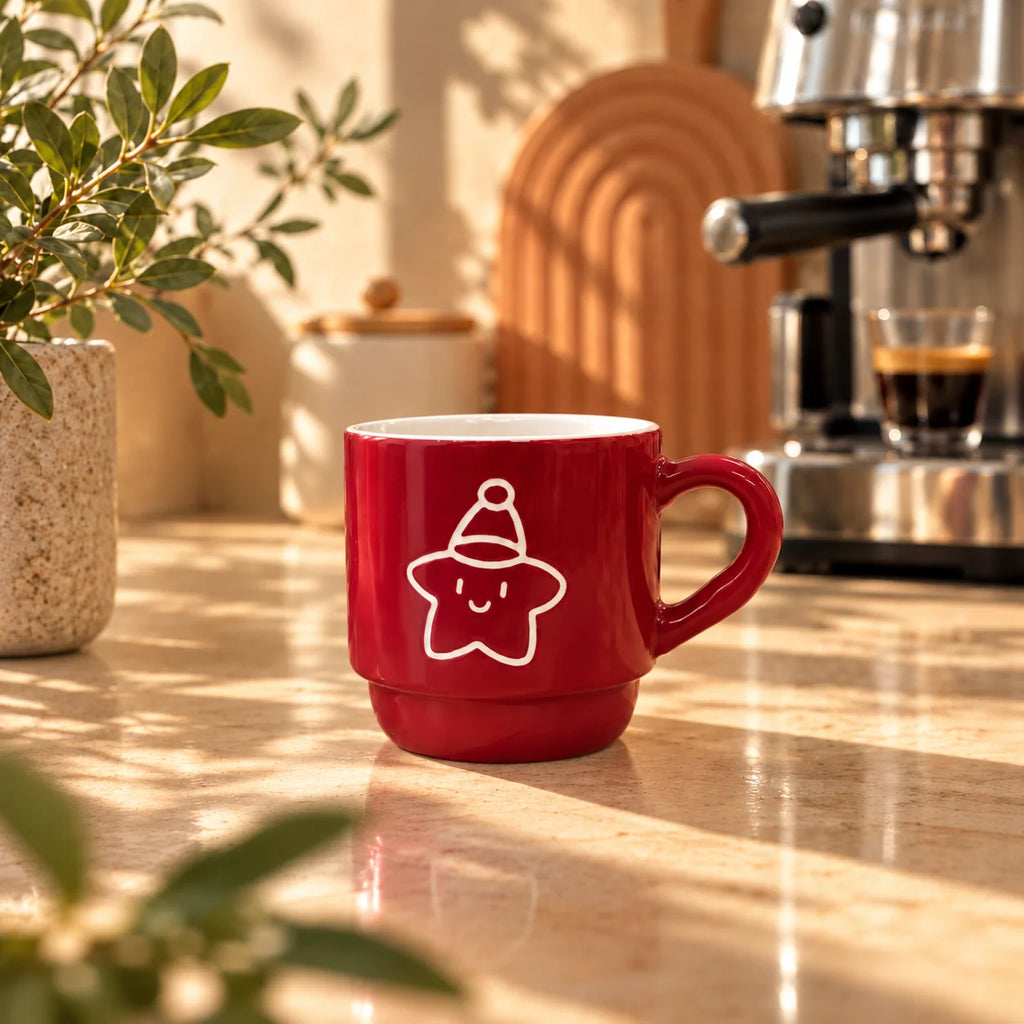 Christmas Star Mug – 310ml - ceramic cup, view 4 of 5
