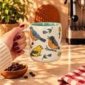 Garden Birds Mug – Cream with Teal Interior, 400ml – view 3