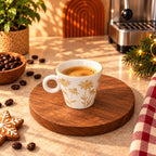 Golden Daisy Espresso Cup – White & Gold, 90ml – view 3
