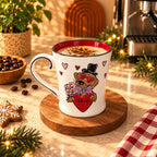 XOXO Puppy Love Mug – White with Red Interior, 400ml – view 3