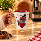 XOXO Puppy Love Mug – White with Red Interior, 400ml – view 2