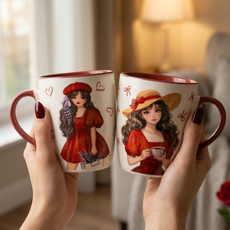 Premium Ceramic Mug Bundle – Set of 2 (330ml) | Multiple Designs
