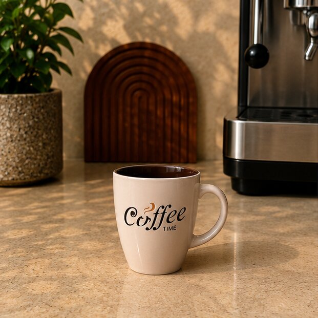 White Ceramic Coffee Mug 200ml