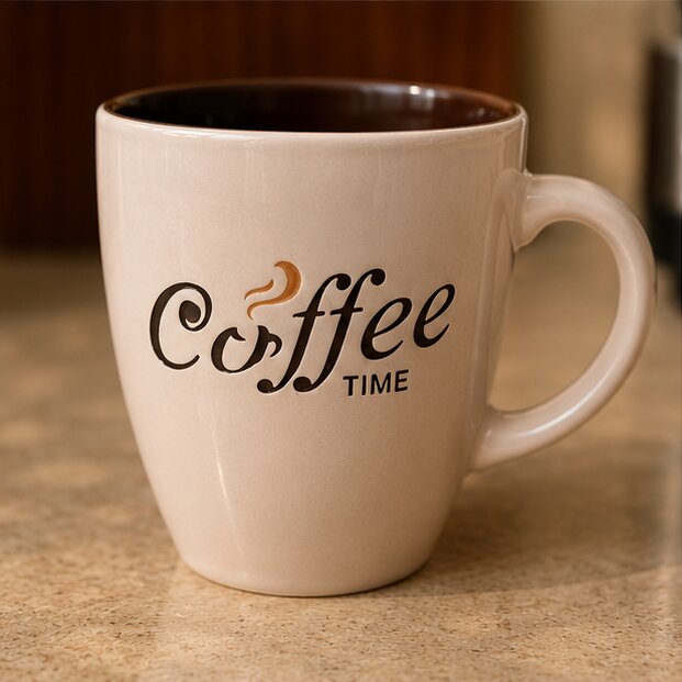White Ceramic Coffee Mug 200ml