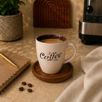 White Ceramic Coffee Mug 200ml