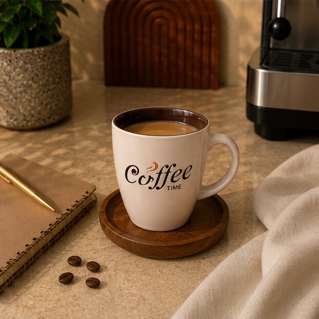 White Ceramic Coffee Mug 200ml