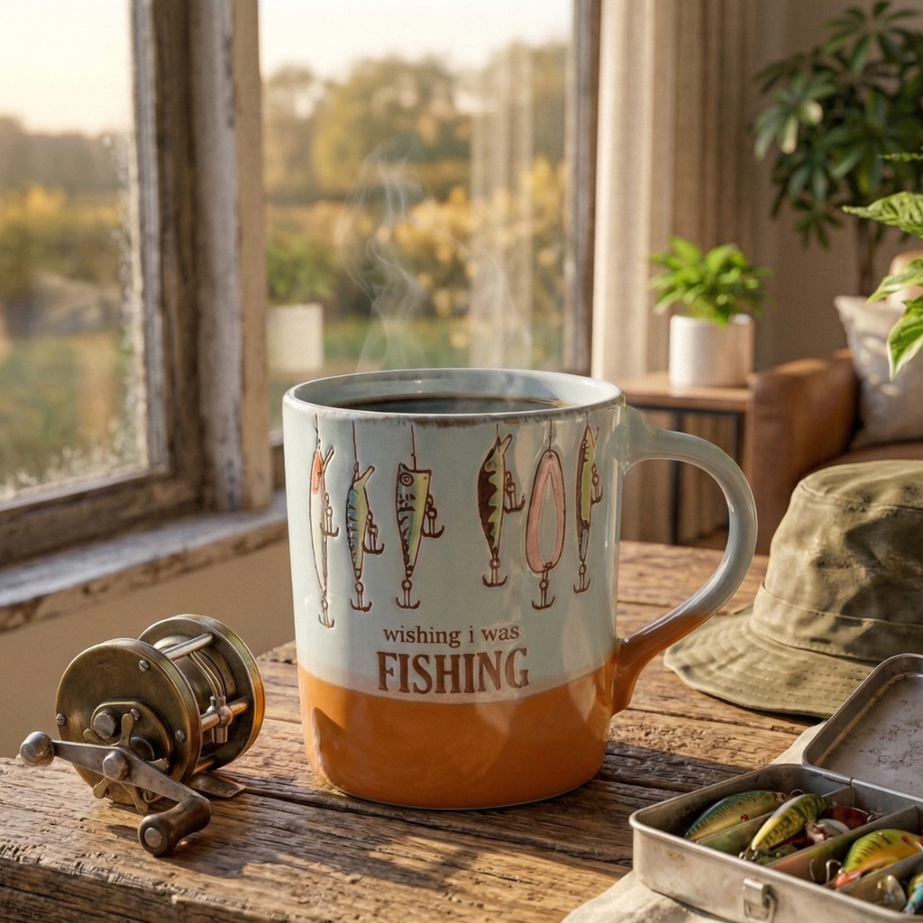Fishing Lover Ceramic Coffee Mug – 400ml