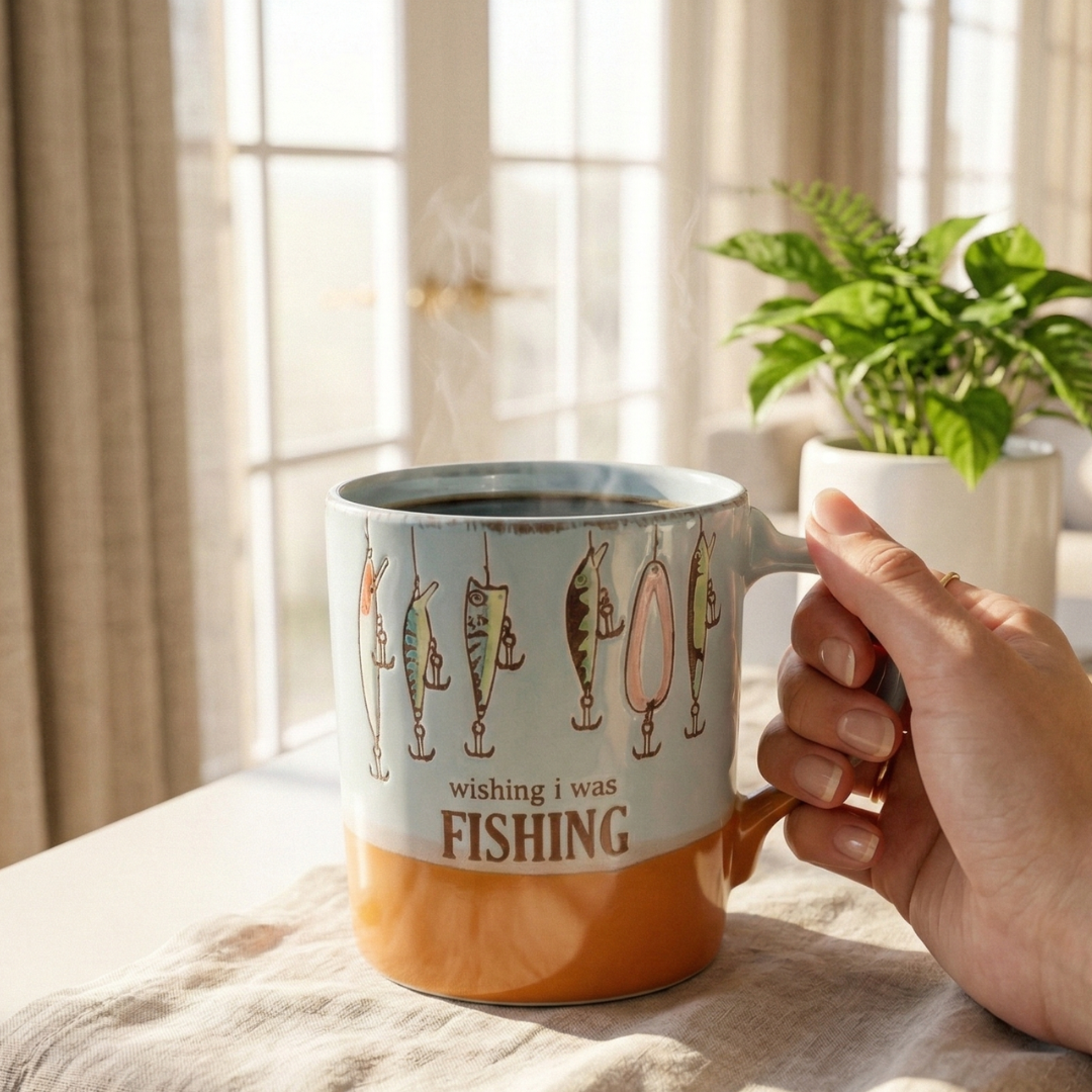 Fishing Lover Ceramic Coffee Mug – 400ml
