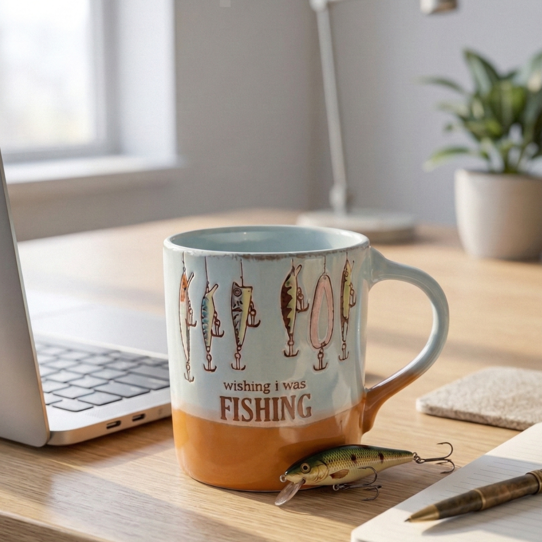 Fishing Lover Ceramic Coffee Mug – 400ml