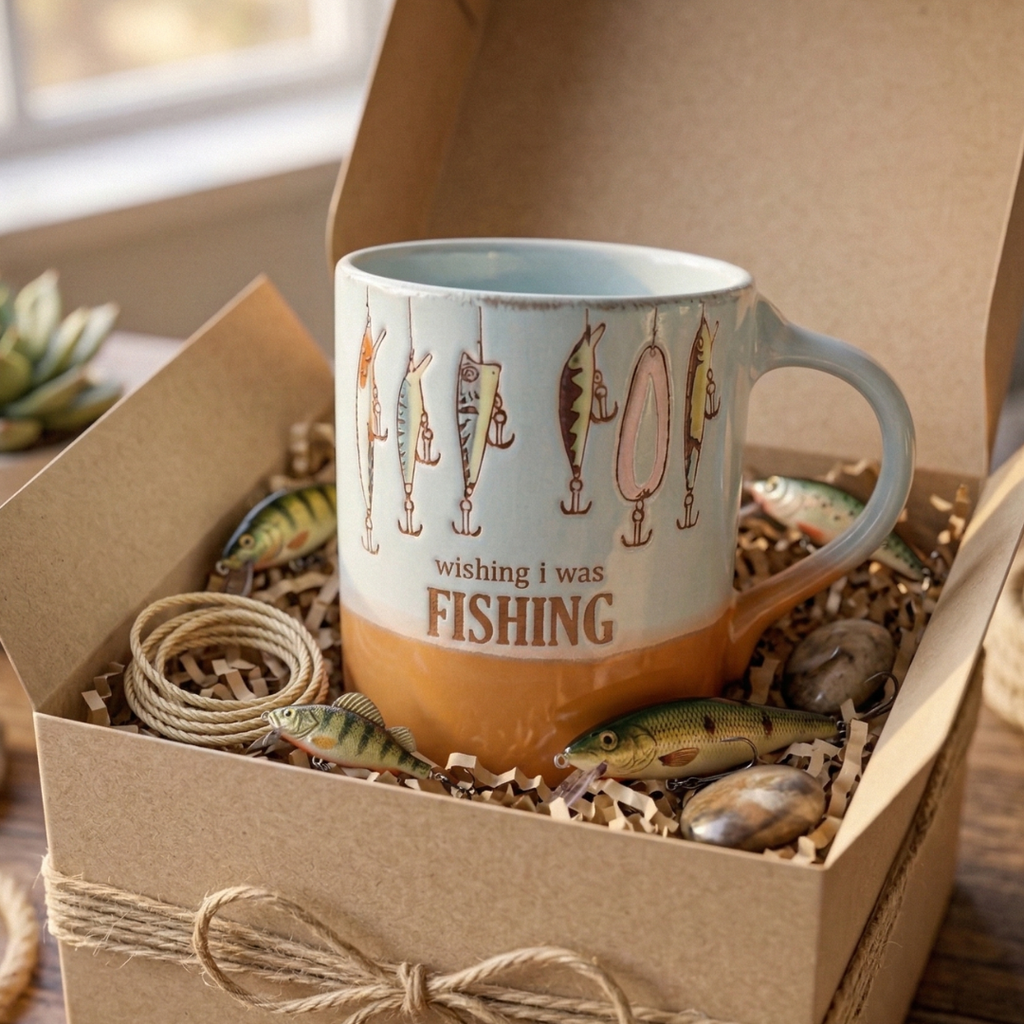 Fishing Lover Ceramic Coffee Mug – 400ml