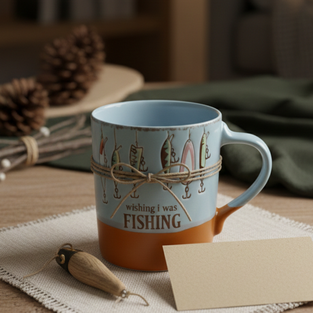Fishing Lover Ceramic Coffee Mug – 400ml