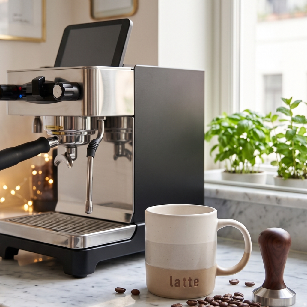 Beige Latte Ceramic Mug 440ml – Minimal Coffee Design