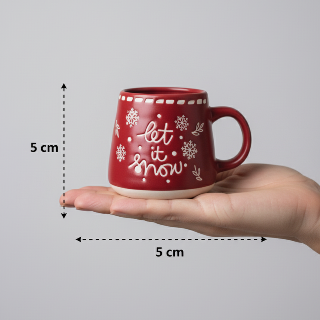 Mini Red Mug - Cute Small Coffee Mug