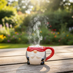 Mini Ceramic Mug - Classic White Design