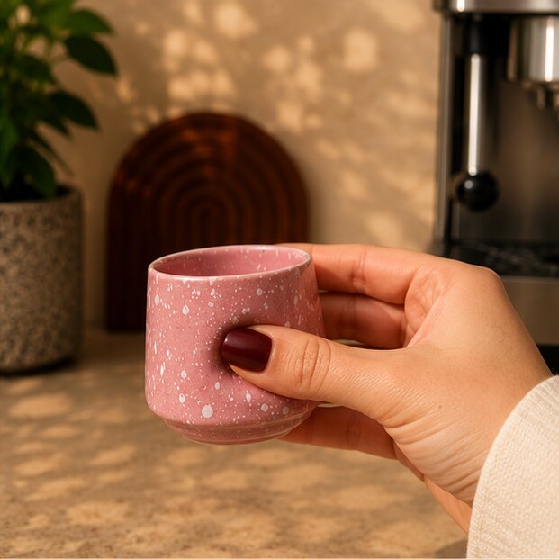 Pink Pebble Espresso Cup – 100ml