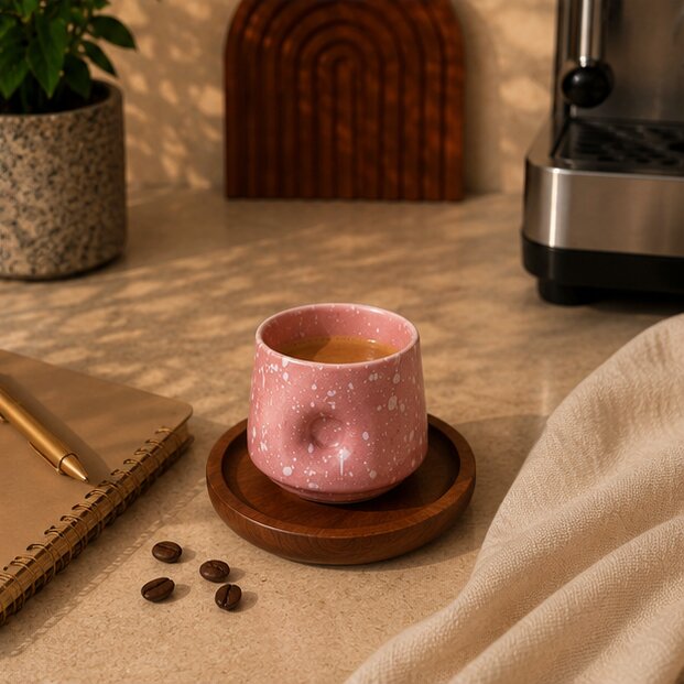 Pink Pebble Espresso Cup – 100ml