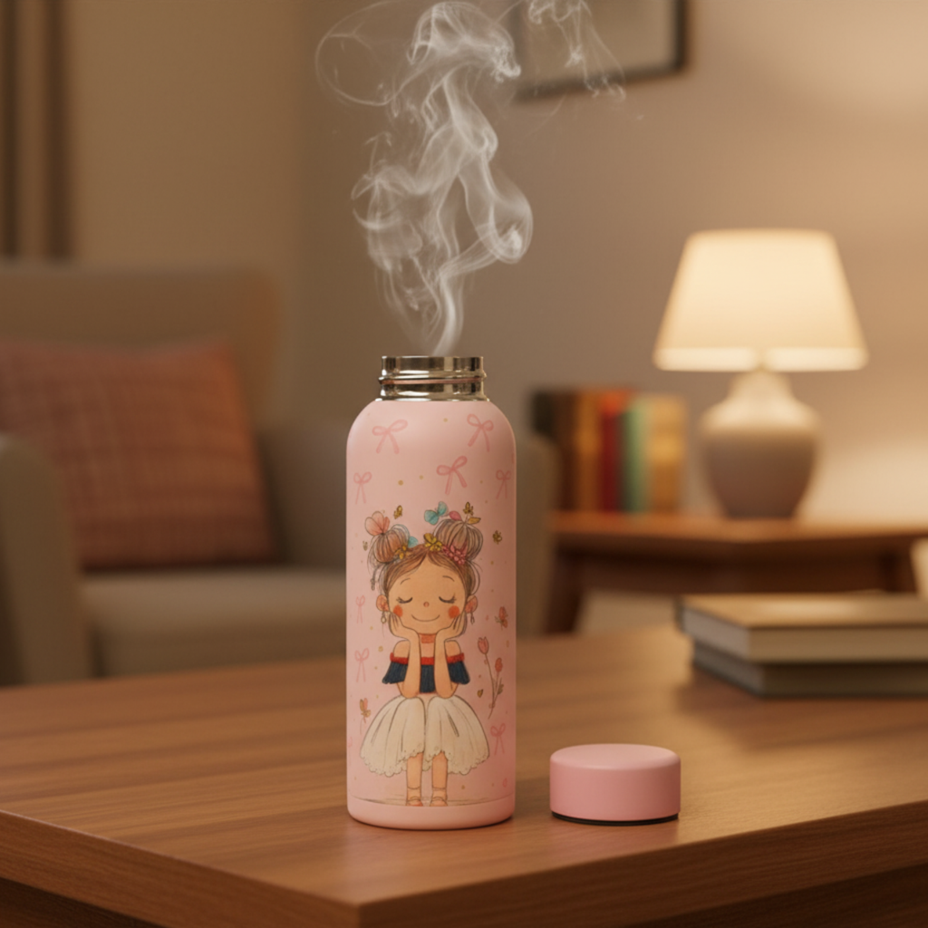 Pink Pretty Girl Bottle - Stylish Water Bottle for Girls