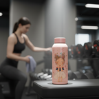 Pink Pretty Girl Bottle - Stylish Water Bottle for Girls