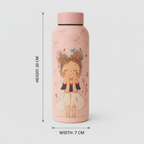 Pink Pretty Girl Bottle - Stylish Water Bottle for Girls