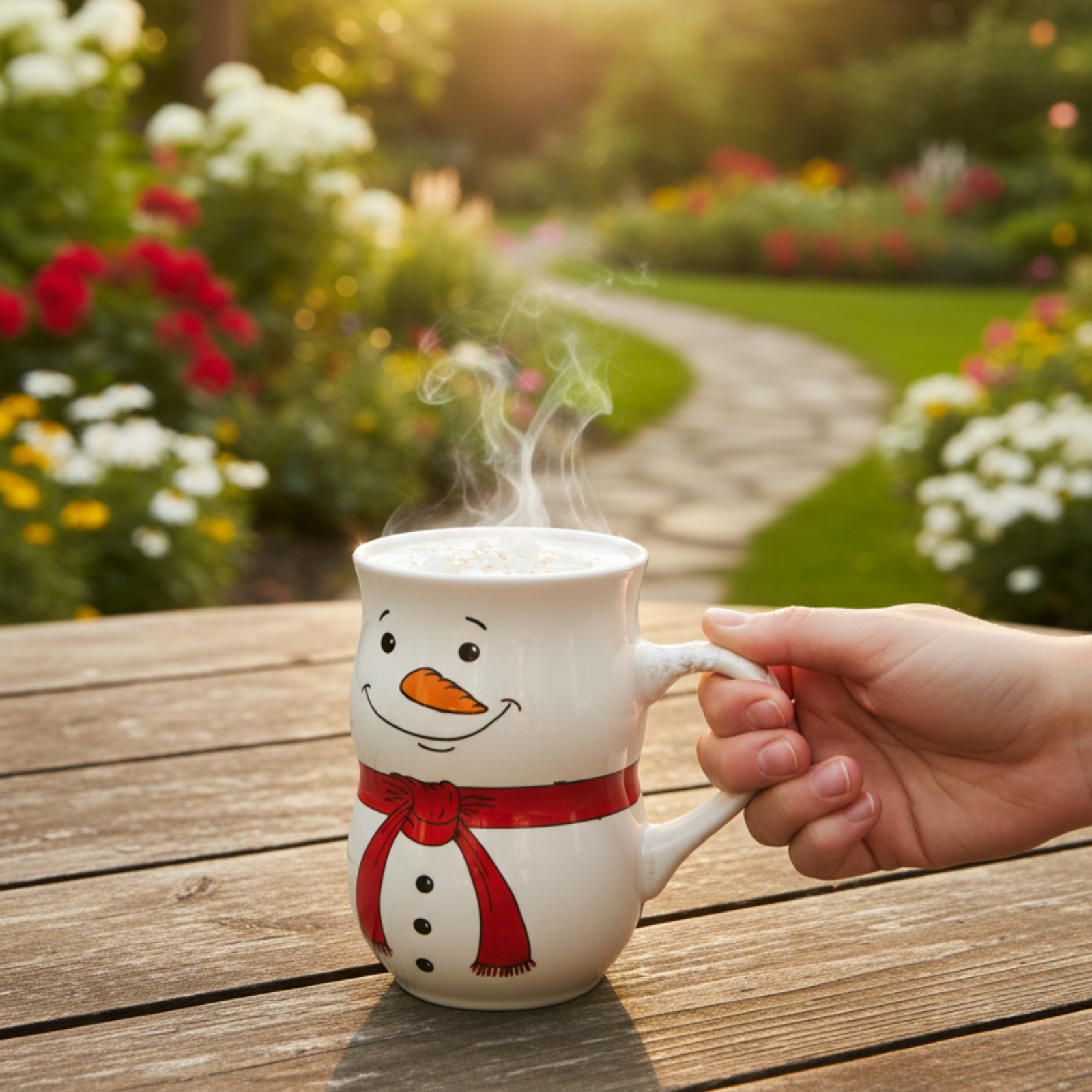 SnowMan Cozy Mug - Festive Winter Coffee Mug